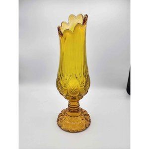 Vintage Kanawha Moon and Stars Swung Vase - Art Glass!